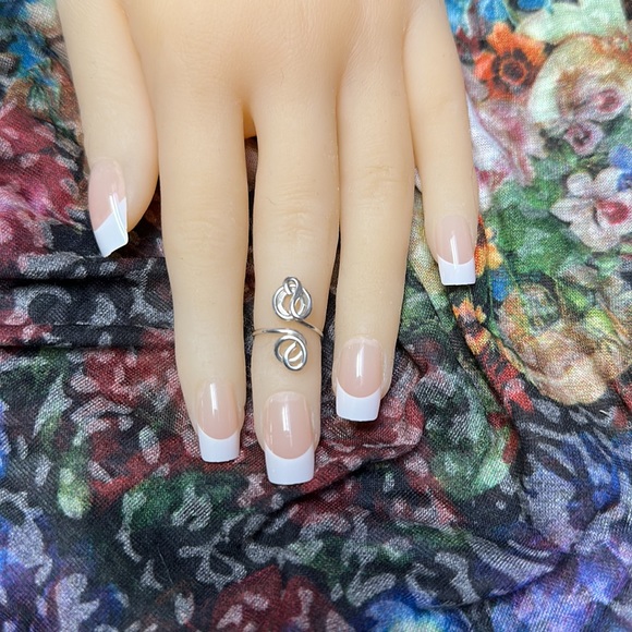 Sterling Silver Toe Ring- Adjustable Unique Toe Ring- Midi/Knuckle Ring- FS39 - Picture 2 of 8